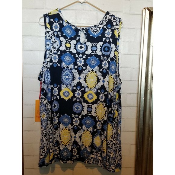 Ruby Rd. Women's Plus  2x  Floral Tank Top Blouse Very Cute! NWT - Picture 4 of 5